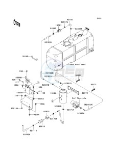 KAF 620 R [MULE 4010 TRANS4X4] (R9F-RAFA) R9F drawing FUEL EVAPORATIVE SYSTEM -- CA- -