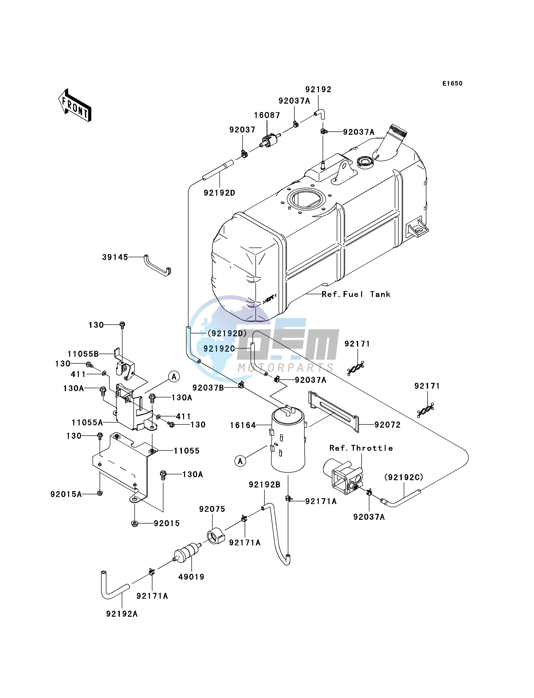 FUEL EVAPORATIVE SYSTEM -- CA- -