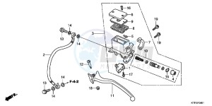 SH125C drawing RR. BRAKE MASTER CYLINDER