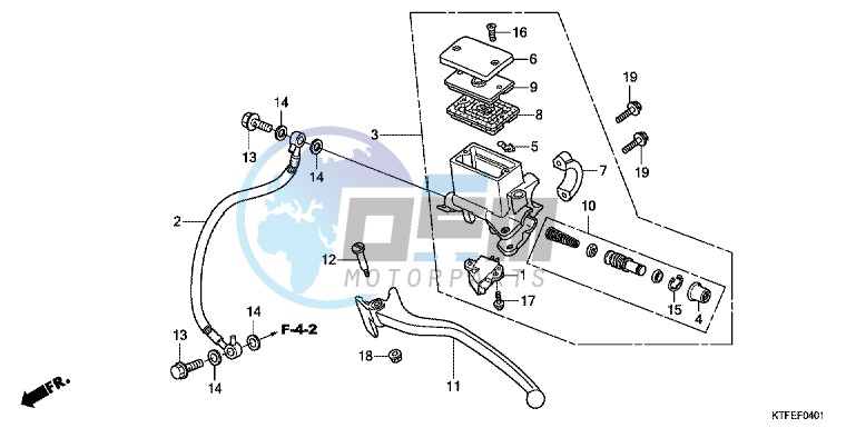 RR. BRAKE MASTER CYLINDER