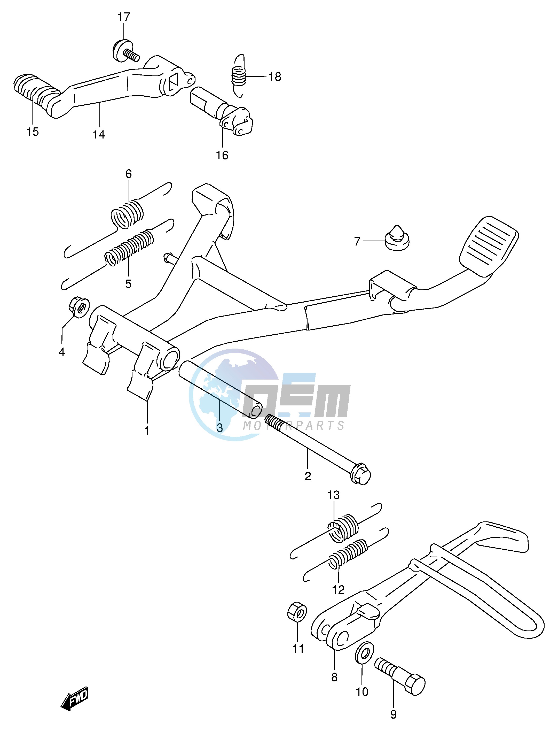 STAND - REAR BRAKE