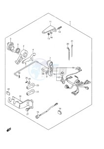 DF 9.9A drawing Remote Control Parts