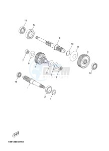 YP125R X-MAX125 X-MAX (2DME 2DME 2DME) drawing TRANSMISSION