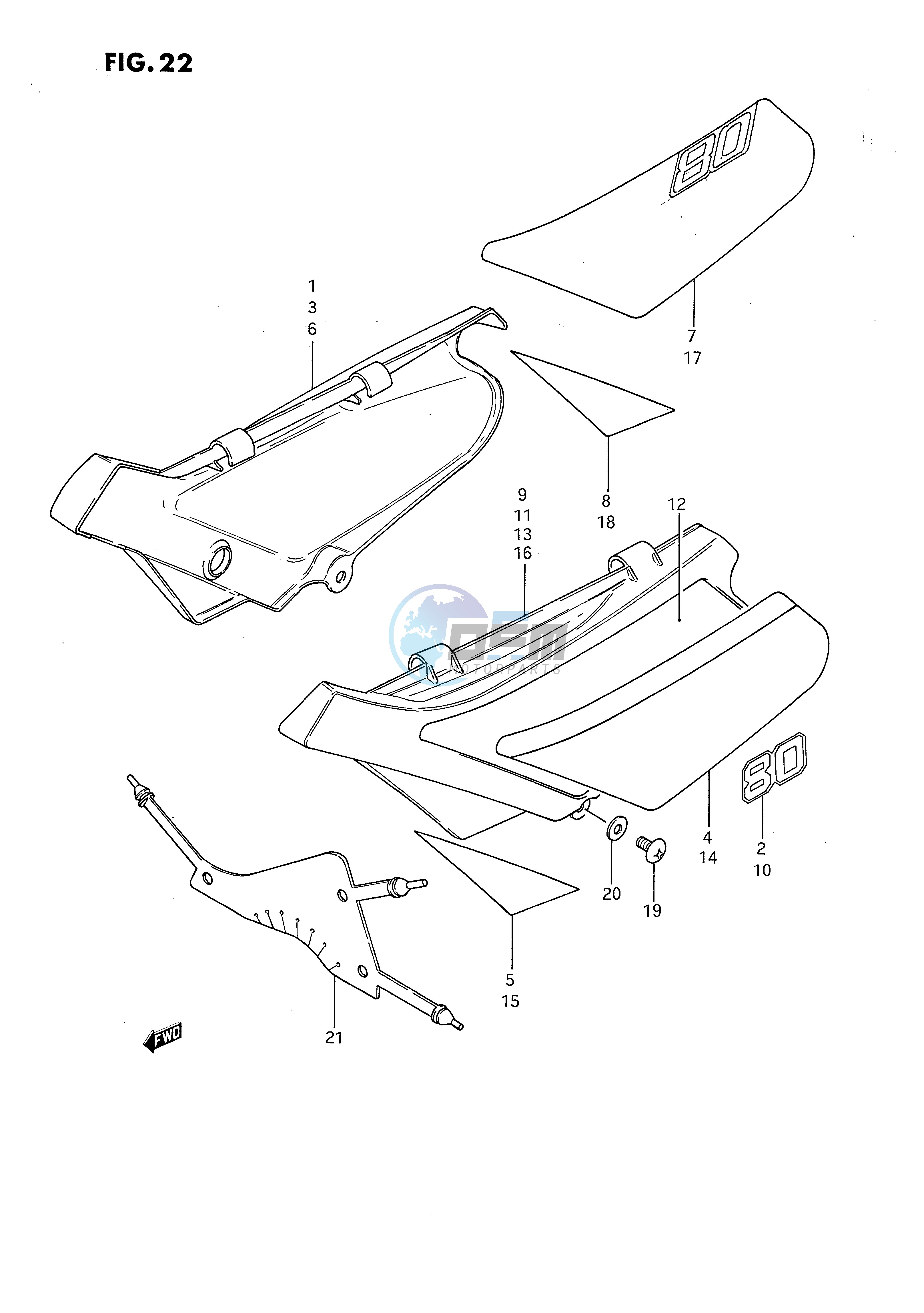 FRAME COVER (MODEL F G H J K L M)