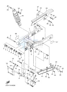 XVS1300CU XVS1300 CUSTOM XVS1300 CUSTOM (2SS8) drawing REAR ARM & SUSPENSION