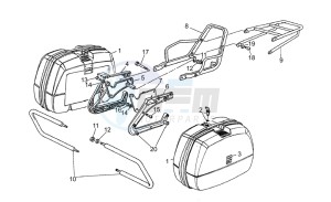 California III 1000 Iniezione Iniezione drawing Saddlebags-rear bumper