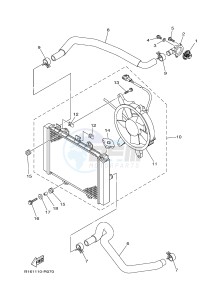 YFM700FWAD YFM70GPXG GRIZZLY 700 EPS (2UD3) drawing RADIATOR & HOSE