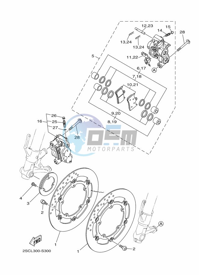 FRONT BRAKE CALIPER