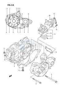 RM250 (E2) drawing CRANKCASE (MODEL R S)