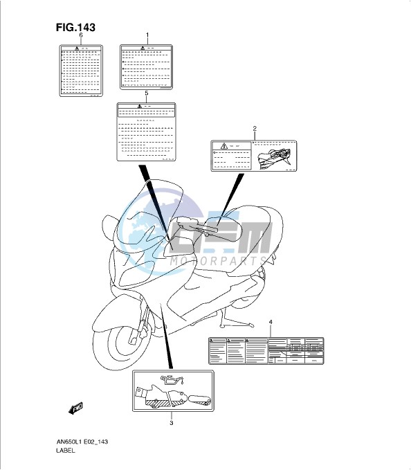 LABEL (AN650AL1 E51)
