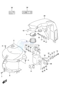 DF 175AP drawing Silencer/Ring Gear Cover