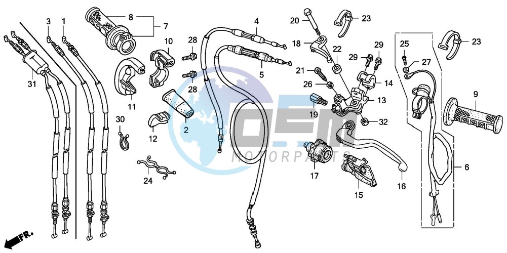 HANDLE LEVER/SWITCH/CABLE