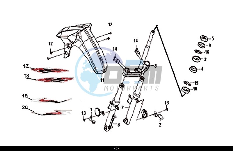 STEERING STEM FRONT CUSHION