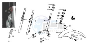 JOYRIDE 200i drawing FRONT FORK / STEERING HEAD BEARING