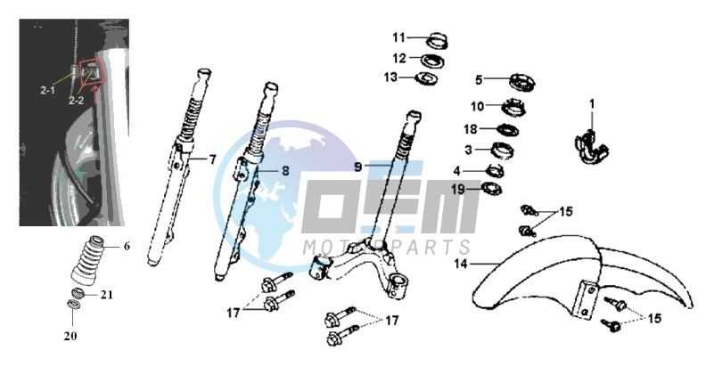 FRONT FORK / STEERING HEAD BEARING