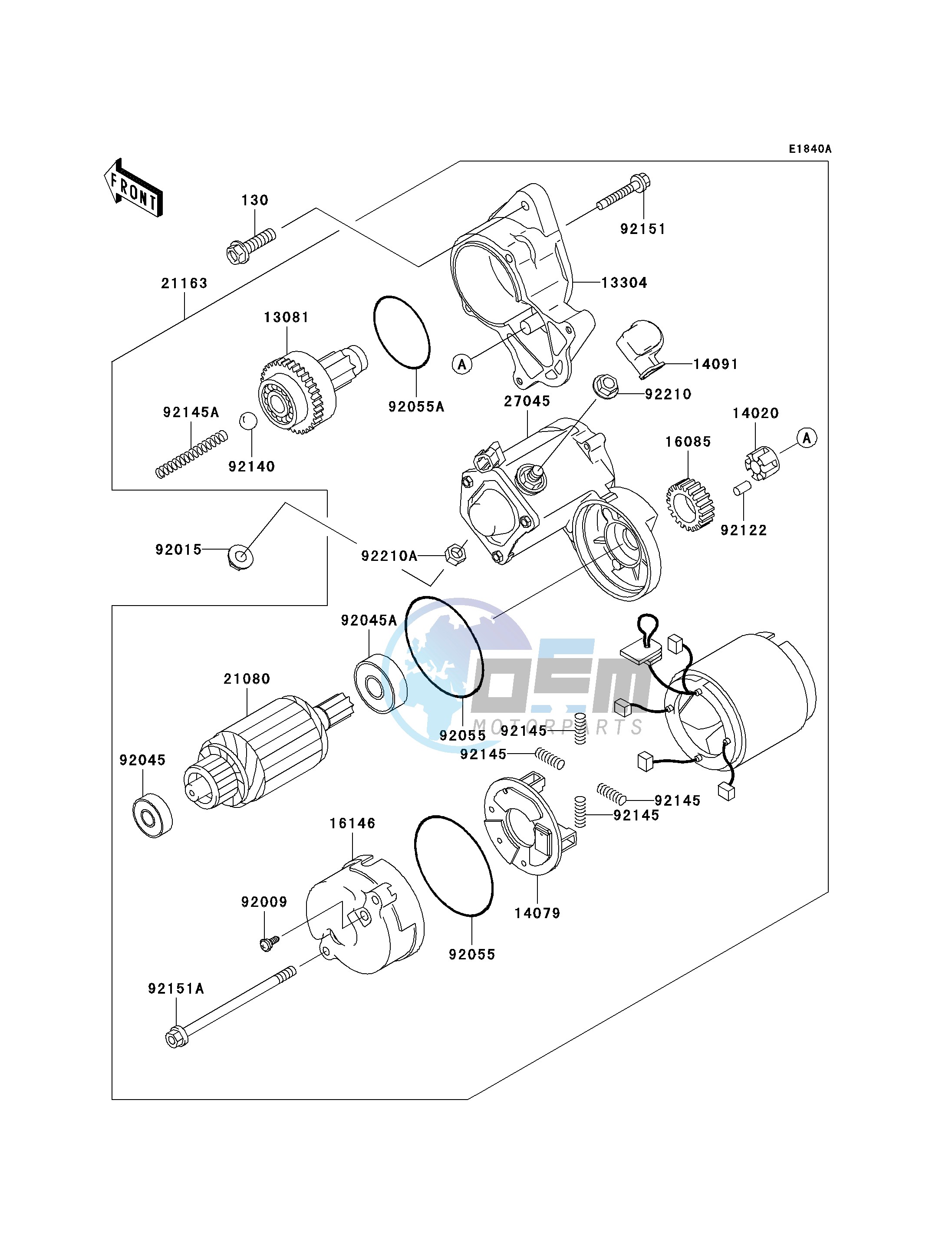 STARTER MOTOR-- FD620DE485833 - - -