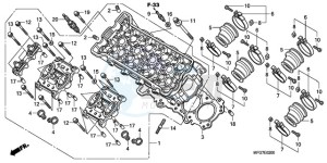 CB600FA9 Europe Direct - (ED / ABS) drawing CYLINDER HEAD