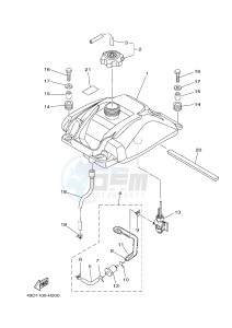 YFM90R (43DB 43DC 43DA 43DA) drawing FUEL TANK