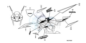 CBR600RR9 France - (F / CMF MME) drawing MARK/STRIPE (6)