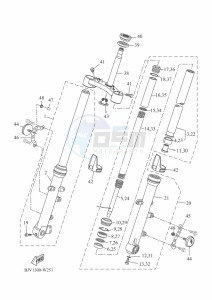 XSR700 MTM690 (BJV1) drawing FRONT FORK