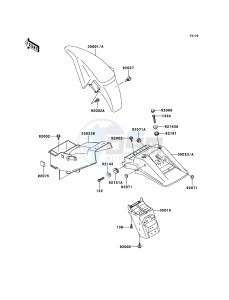 KLE500 KLE500B7F GB XX (EU ME A(FRICA) drawing Fenders