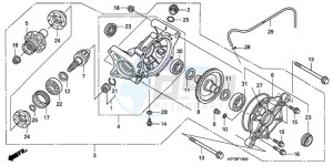 TRX420FA9 Australia - (U) drawing REAR FINAL GEAR