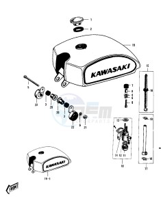 F4 [SIDEWINDER] 250 [SIDEWINDER] drawing FUEL TANK