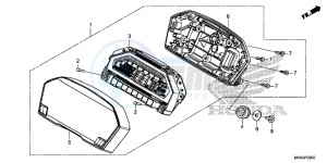 NC750XDG SH125AS UK - (E) drawing METER