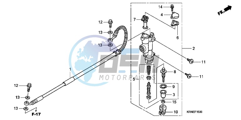 RR. BRAKE MASTER CYLINDER