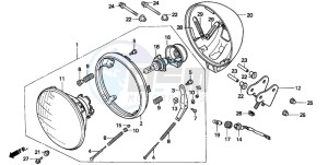 CMX250C REBEL drawing HEADLIGHT(CMX250CT)