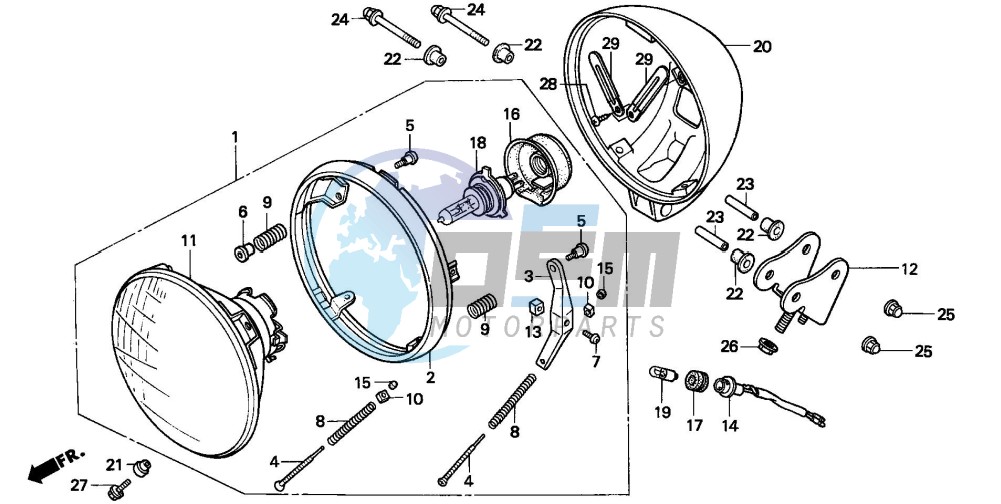 HEADLIGHT(CMX250CT)