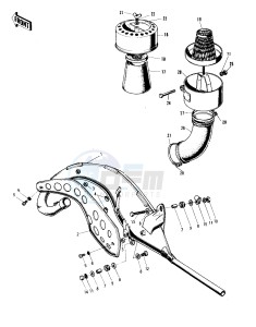 F81 M drawing AIR CLEANER_MUFFLER -- 71 F81M- -