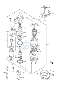 DF 25 V-Twin drawing Starting Motor