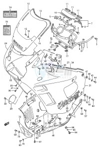 GSX600F (E28) Katana drawing COWLING (MODEL M)