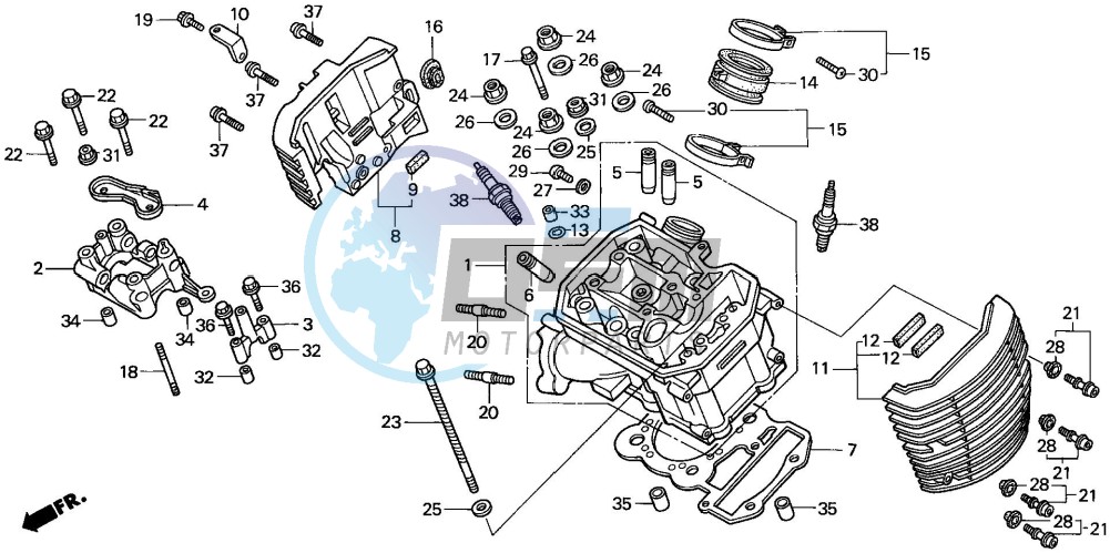 CYLINDER HEAD (FRONT)