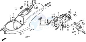 VT600CD2 drawing REAR FENDER (1)