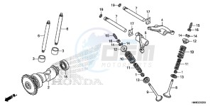 TRX250TEE FOURTRAX RECON ES Europe Direct - (ED) drawing CAMSHAFT/VALVE