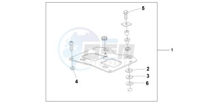 CBF600S drawing REAR CARRIER BRACKET