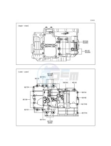 ER-6N_ABS ER650FEF XX (EU ME A(FRICA) drawing Crankcase Bolt Pattern