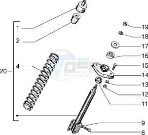 PX 200 E drawing Front shock absorber