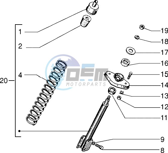 Front shock absorber