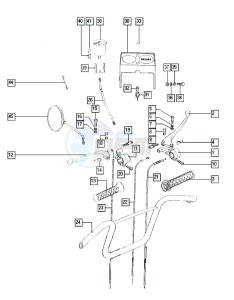 QUADRO_25-45kmh_Y-K1 50 Y-K1 drawing Handlebar-grips-speedometer