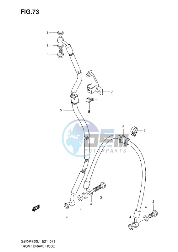 FRONT BRAKE HOSE