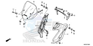 NC700SAD NC700S ABS 2ED - (2ED) drawing FRONT COWL