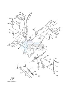 XC125R YW125 SKYLINER S (2PE2) drawing STAND & FOOTREST