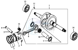 JET EURO 50 drawing CRANKSHAFT / PISTON