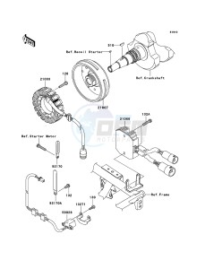 KVF650 4x4 KVF650-D1 EU GB drawing Generator