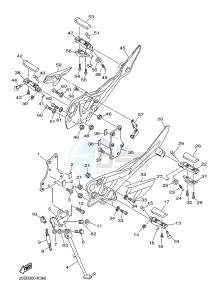 XJ6N 600 XJ6-N (NAKED) CYPRUS drawing STAND & FOOTREST