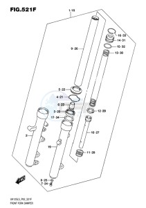 UH125 ABS BURGMAN EU drawing FRONT FORK DAMPER