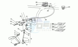 Strada 750 drawing Rear master cylinder